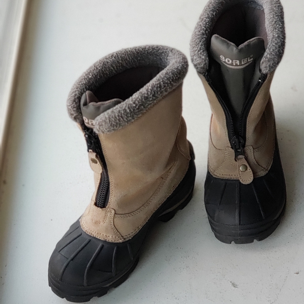 Sorel Ellesmere LL1241-272 Tan Leather Winter Boots - Picture 2 of 14